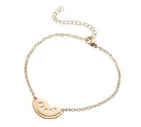 Oxxggkao Bracelet en alliage avec chaîne en acier inoxydable inspiré de la pastèque - Longueur réglable - Pour fêtes et usage quotidien, taille unique, Comme décrit