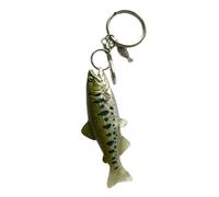 Oxxggkao Breloque décorative pour sac avec poisson en acrylique, saumon rouge