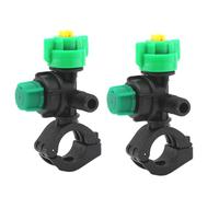 Oxxggkao Buses de pulvérisation à grand angle pour pulvérisateurs de culture, 6 broches, adaptateur de tuyau, 25 trous, dispersion uniforme de liquide, économie d'eau, buse agricole