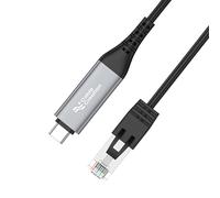 Oxxggkao Câble adaptateur réseau de type C vers RJ45 1000 Mbit/s ne nécessite pas de pilote Instantanément configurations pour un accès Internet rapide Plug Play Fast Ethernet