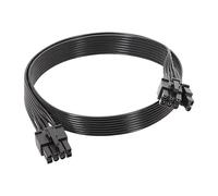 Oxxggkao Câble d'alimentation PCIE 18 AWG 8 broches vers 6+2 broches PCIE pour alimentation GPU, câble PCIE mâle à mâle de 100 cm de long