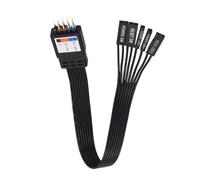 Oxxggkao Câble de connexion pour panneau avant avec marquage transparent pour interrupteurs d'alimentation, lecteur LED et bouton de réinitialisation, câble de boîtier de PC de bureau