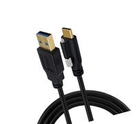 Oxxggkao Câble de données USB 3.0 C à vitesse rapide avec détails de verrouillage à double vis et connecteur renforcé pour câble de connexion sécurisé à vis à machine