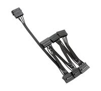 Oxxggkao Câble d'extension d'alimentation 15 broches mâle vers 3/4/5/6 grand répartiteur femelle 4 broches pour PC, accessoires de bureau, adaptateurs de disques durs