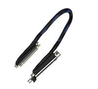 Oxxggkao Câble d'extension graphique flexible à angle droit PCIe 5.0 X16 à 270 degrés avec revêtement argenté