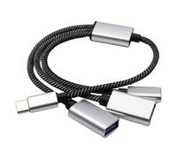 Oxxggkao Câble répartiteur USB 1 mâle vers 3 femelles + extension C Multiport Data Split Adapter Port Extender pour PC transfert de données haute vitesse