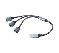 Oxxggkao Câble répartiteur USB en Y mâle vers 3 femelles USB2.0 convertisseurs multiports répartis multiports