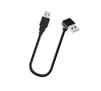 Oxxggkao Câble USB 2.0 mâle en forme de L à 90 degrés vers câble de transfert de données de 25 cm Texture pour un espace restreint et des configurations compactes vers le câble d'angle droit