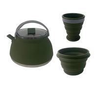 Oxxggkao Cafetière pliable pour une utilisation en extérieur en silicone à ébullition rapide, excellente pour les explorateurs