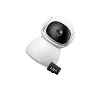 Oxxggkao Caméra de maison rotative 1080p - Alertes en temps réel - Boîtier ABS résistant aux intempéries - Surveillance intérieure haute résolution