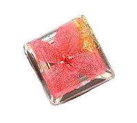 Oxxggkao Capuchon de clavier en résines de profil R4s en feuille d'or brodé pour claviers mécaniques translucides touches mécaniques fabriquées à la main