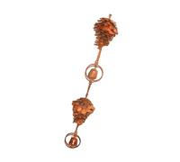Oxxggkao Carillon éolien en métal résistant aux intempéries conçu comme des pommes de pin Décoration d'extérieur Idéal pour les patios, la cour et le porche Décoration Beau carillon éolien en métal