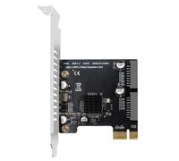 Oxxggkao Carte adaptateur PCIExpress USB3.0 avec vitesse 5 Gbit/s Installation Plug-and-Play pour plusieurs systèmes