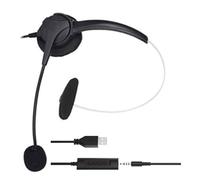 Oxxggkao Casques USB avec microphone pour ordinateur portable PC 3,5 mm Casque avec suppression du bruit pour centre d'appel Casque antibruit