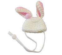 Oxxggkao Chapeau amusant en forme d'oreilles de hamster pour anniversaire, cochon d'Inde, chapeau réglable tissé à la main, chapeaux pour animaux de compagnie