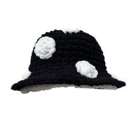 Oxxggkao Chapeau cloche en tricot pour femme champignon amusant élégant crochet hiver mode pêcheur enfants costume chapeau crochet seau Halloween accessoires fête