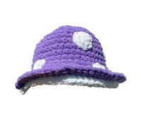 Oxxggkao Chapeau cloche en tricot pour femme champignon amusant élégant crochet hiver mode pêcheur enfants costume chapeau crochet seau Halloween accessoires fête