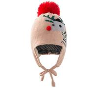 Oxxggkao Chapeau de Noël décontracté en tricot simple pour enfants filles garçons automne hiver tricoté bébé avec cache-oreilles grenouille chapeaux femmes chapeaux nouveau-né parent-enfant, b, taille