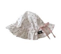Oxxggkao Chapeau de soleil réglable pour garçons et filles - Joli imprimé - Casquette de pêcheur panama - Chapeau de printemps pour enfants - Chapeau élégant pour bébé, blanc, Taille unique