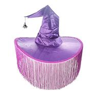 Oxxggkao Chapeau de sorcière d'Halloween avec citrouille, décorations de fête de jardin, cosplay, accessoires de costume, chapeau d'Halloween, chapeau de magicien adulte, costume de cosplay pour femme