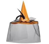 Oxxggkao Chapeau de sorcière moderne et lumineux pour bal masqué, mode exquise pour adultes, accessoire de costume d'Halloween