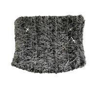 Oxxggkao Chapeau de tête de mort en forme de croix pour activités d'Halloween au crochet avec pull d'oreille, cosplay, chaton, casquettes d'hiver des années 2000 pour hommes et femmes en vrac pour