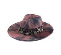 Oxxggkao Chapeau haut-de-forme gothique à bord punk magicien pour femme, homme et adulte, costume de cosplay, hippie, Halloween, fournitures de fête pour femmes, chapeaux d'hiver et d'automne