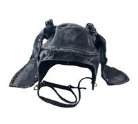 Oxxggkao Chapeau pull vieilli pour adolescente fille années 2000 rivets décors lapins oreilles printemps automne casquettes streetwear hip-hop danse tendance, Jean noir., taille unique