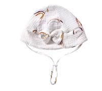 Oxxggkao Chapeau respirant avec nœud papillon pour nouveau-né, tout-petit, printemps, automne, bassin de protection solaire, couvre-chef d'extérieur pour bébé, collines colorées, Taille unique