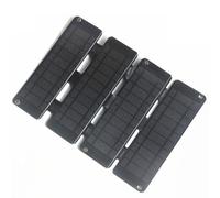 Oxxggkao Chargeur solaire compact double USB, puissance de sortie de 14 W pour panneau monocristallin de voyage, panneau pliable