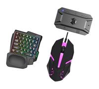 Oxxggkao Clavier de jeu mécanique macro et ensemble avec DPI réglable jusqu'à 3200 prises Play USB Design ergonomique pour PC Plug Play