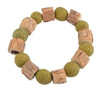 Oxxggkao Collier à herbe à chat mignon pour fille - Collier confortable avec boule pour soulager le stress - Chaîne de dentition pour petites filles et chats - Colliers d'herbe à chat