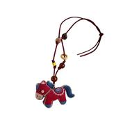 Oxxggkao Collier à perles tendance avec détails de cheval - Longue chaîne créative - Bijoux tendance pour femmes et adolescents - Chaîne de perles délicate, One Size, Comme décrit, Comme décrit.
