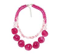 Oxxggkao Collier avec pendentif en acrylique avec chaîne à longueur réglable double couche, One Size, Comme décrit, Comme décrit.
