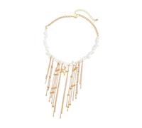 Oxxggkao Collier avec pendentif étoile de mer élégant et tendance avec perles et alliage décoratif pour photographie, One Size, Comme décrit, Comme décrit.