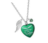 Oxxggkao Collier urne funéraire pour animal de compagnie disparu - Rangement sécurisé - Médaillon en acier inoxydable - Pour animal domestique