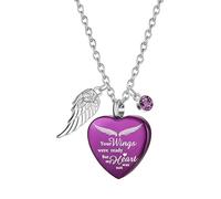 Oxxggkao Collier urne funéraire pour animal de compagnie disparu, stockage sécurisé en acier inoxydable, pendentif élégant pour animal de compagnie