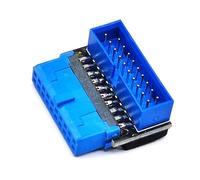 Oxxggkao Connecteurs de panneau avant de cartes mères USB 3.2 à vitesse rapide 19 broches 20 broches 1 adaptateur d'en-tête USB