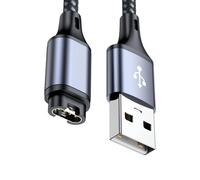 Oxxggkao Cordon de charge en nylon renforcé USB C et USB A pour montres Longueur 120 cm Câble de charge C a