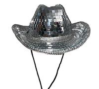Oxxggkao Costume Cosplay Disco Ball Cowboy Chapeau Fille Costume Cosplay Cap Ornement Fournitures Ménagères Pour Femme Adolescente Fille Cowboy Chapeaux Enfants Filles