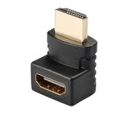 Oxxggkao Coupleur coudé compatible HDTV mâle et femelle pour un espace limité transmission rapide et stable Adaptateur coudé compatible HD Contacts dorés