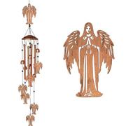 Oxxggkao Décoration murale en métal motif papillon - Décoration murale unique à suspendre pour cour intérieure - Installation apaisante - Carillon éolien solaire simple pour l'extérieur