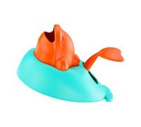 Oxxggkao Distributeur de croquettes multifonctionnel - Pédale rotative - Jouet multifonction pour chats