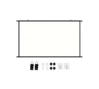 Oxxggkao Écran de projection courte 16:9 en soie de lait pour cinéma maison 4K et présentations Écran coulissant en soie de lait