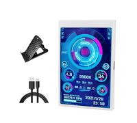 Oxxggkao Écran secondaire USB C en métal de 8,9 cm - Visuels clairs et dynamiques - Connexion transparente pour double moniteur - Affichage externe de type C