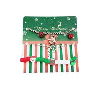 Oxxggkao Élégant bracelet de Noël avec breloque bonhomme de neige et clochettes pour mariage, fiançailles ou anniversaire de mariage, taille unique, Comme décrit