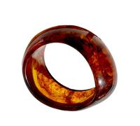 Oxxggkao Élégant bracelet en résine café avec motifs dégradés pour femme, bijou tendance, accessoire de mode confortable, en résine marron ombré, taille unique, Comme décrit