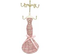 Oxxggkao Élégant présentoir à bijoux en métal en forme humaine pour boucles d'oreilles, bagues, amulettes, rangement stable, utilisation à la maison, en boutique, support d'exposition de luxe