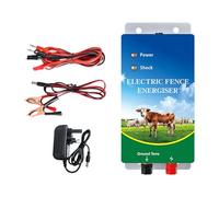 Oxxggkao Energizers de clôture électrique 230 V Sortie réglable 2J pour chiens, poulets, chevaux, bétail, moutons, porcs et bétail, équipement de clôture de ferme
