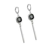 Oxxggkao Ensemble de collier à plusieurs rangées de diamants noirs géométriques carrés pour une tenue polyvalente assortie et styles de bijoux en cristaux noirs, One Size, Comme décrit, Comme décrit.